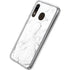 White Marble Galaxy A20 Clear Case